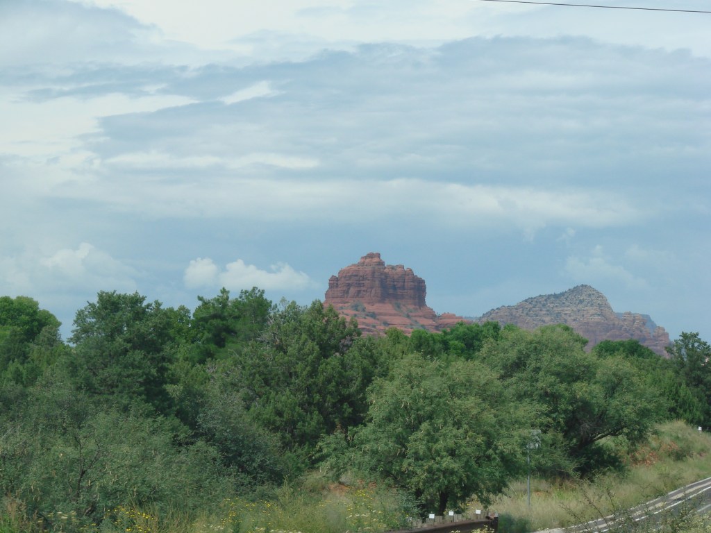 watching the red canyons from afar