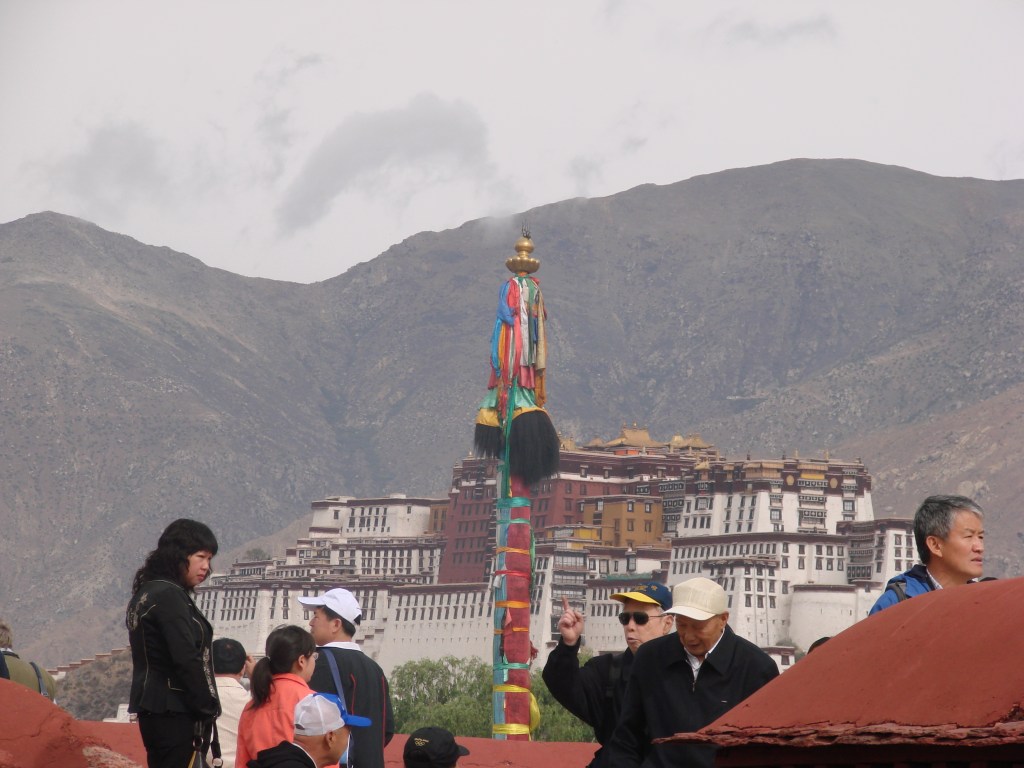 Tibetan prayer pole