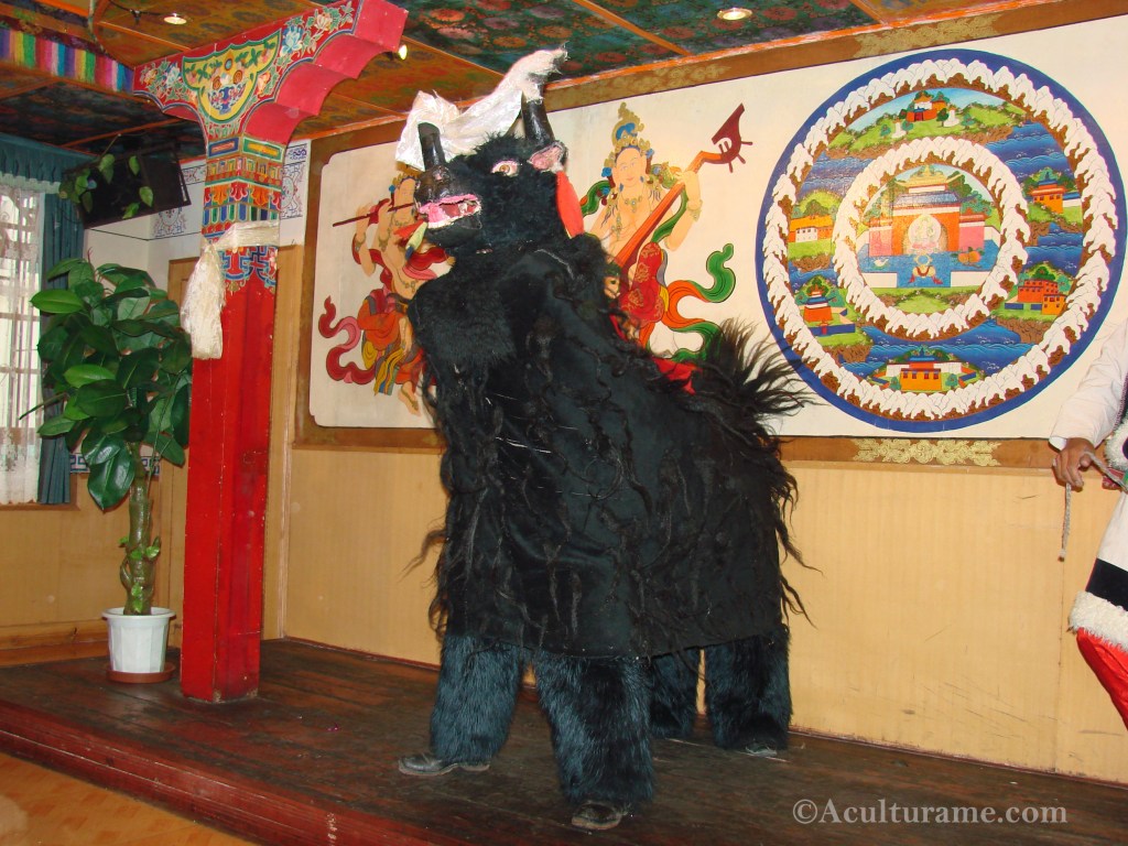 the traditional Tibetan Yak Dance 