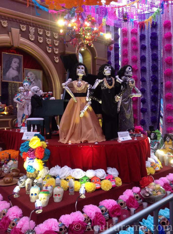 altar for Día de los Muertos at Palacio Municipal in San Luis Potosí
