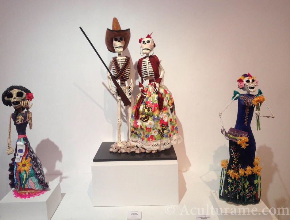 One of the many calavera decorations prepared for exhibition at Palacio Municipal