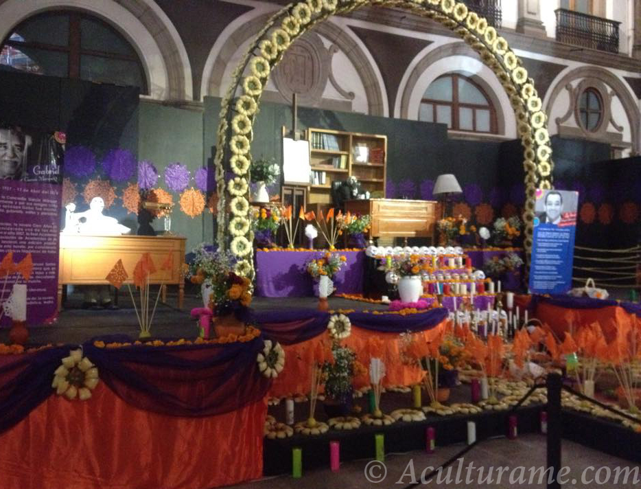 altar for Día de los Muertos 
