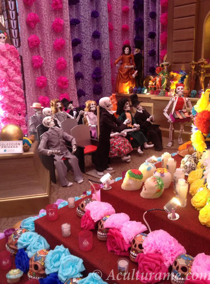 altar for Día de los Muertos in San Luis Potosí