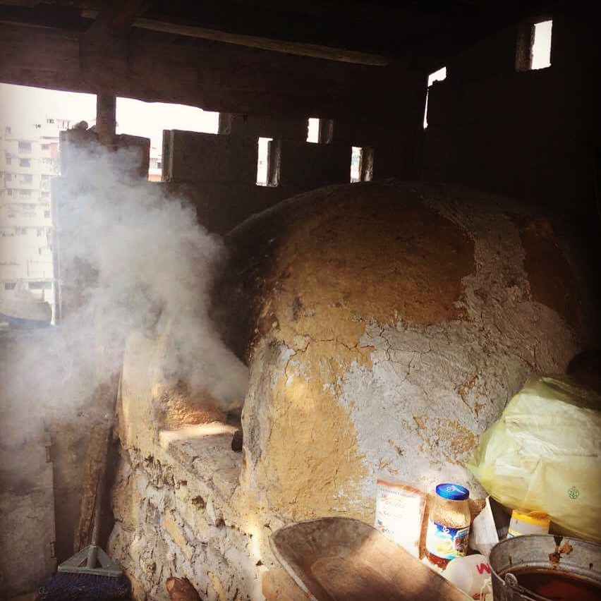 traditional adobe bake oven to make zacahil